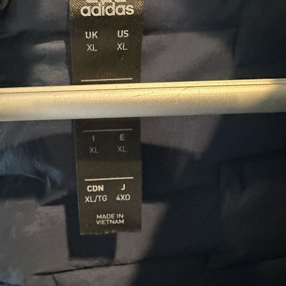 adidas Men's Quilted Navy Vest - Picture 3 of 4